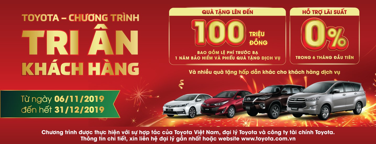 CƠ HỘI NHẬN QUÀ GIÁ TRỊ TỪ TOYOTA